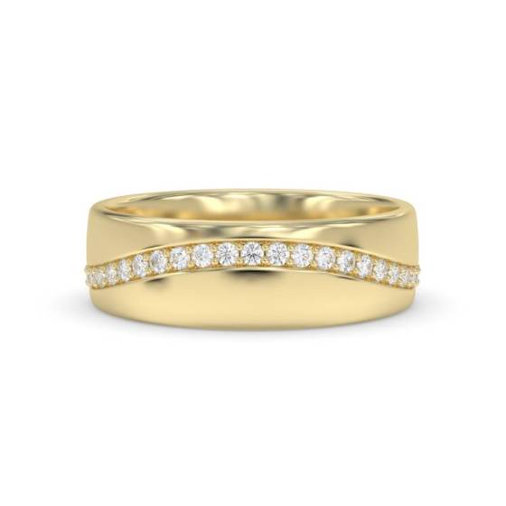 6mm Full Set Round Diamond Wedding Ring