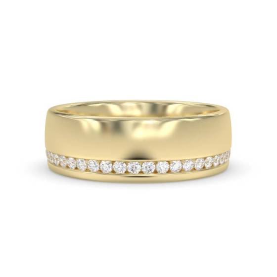 6mm Round Diamond Full Wedding Ring