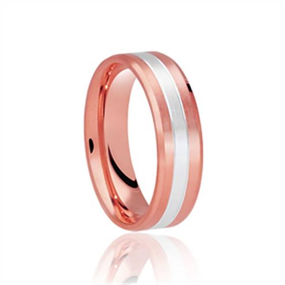 5mm Two Tone Wedding Ring