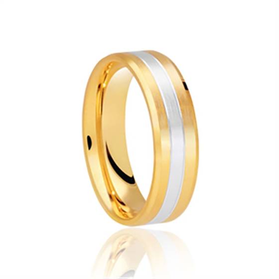 5mm Two Tone Wedding Ring