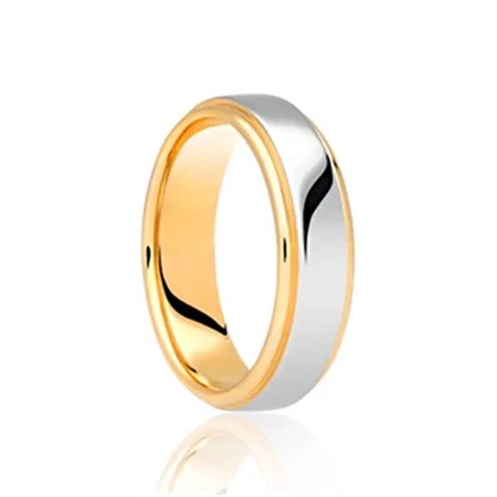 5mm Two Tone Wedding Ring