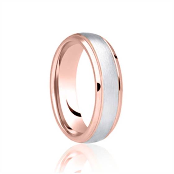 5mm Two Tone Wedding Ring