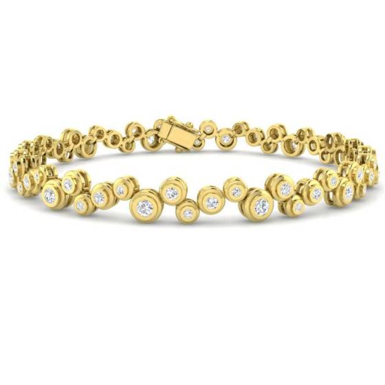 Round Cut Diamond Set Bracelet