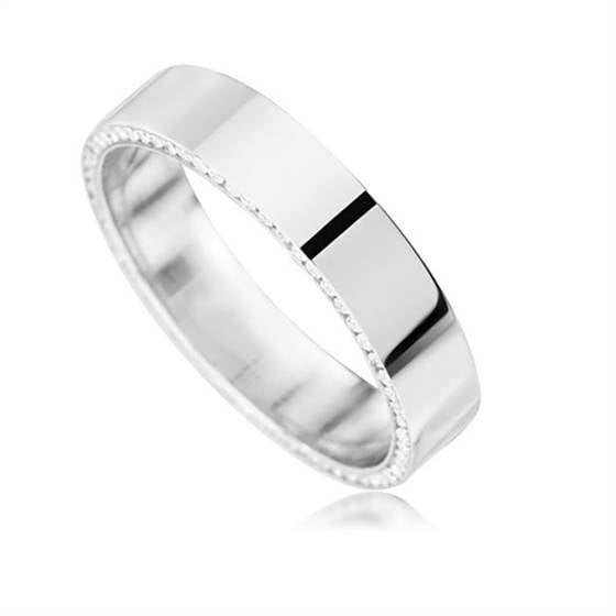 5mm Round Diamond Wedding Ring