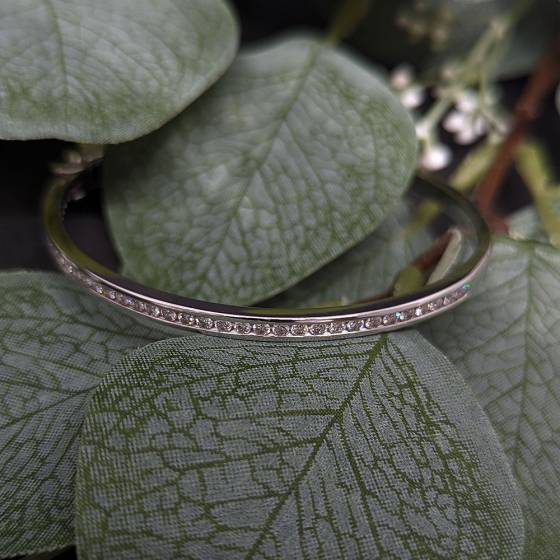 4.00ct SI/G-H Round Natural Diamond Bangle