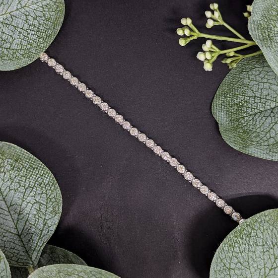 4.00ct VS/H-I Round Natural Diamond Designer Bracelet