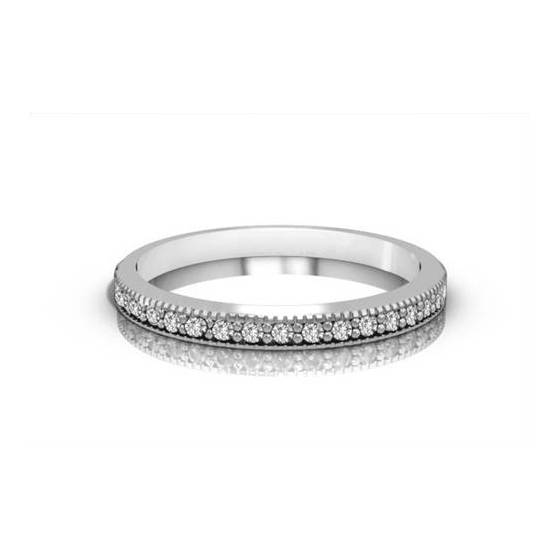 0.50 SI/FG Classic Round Diamond Half Eternity Ring