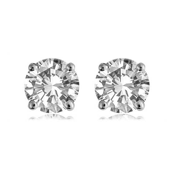 1.40ct SI/F-G Contemporary Round Natural Diamond Designer Earrings