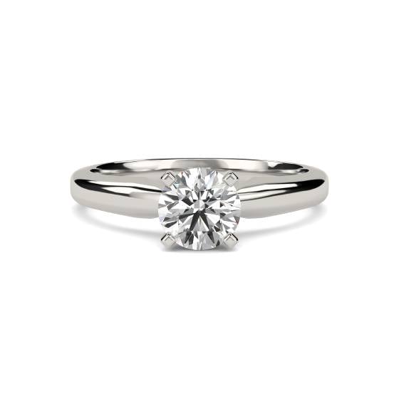 1.55ct SI2/G Round Natural Diamond Solitaire Ring