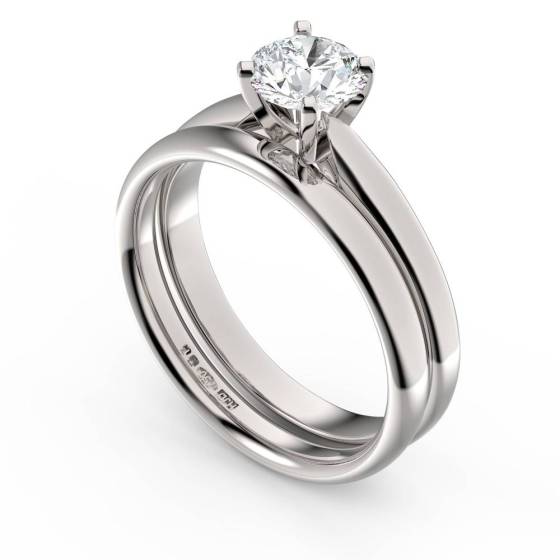 1.70ct I1/E Round Natural Diamond Engagement Ring