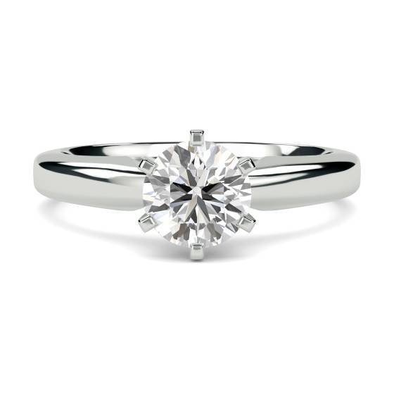 0.45ct SI2/D Round Natural Diamond Engagement Ring