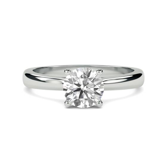 0.76ct SI2/G Elegant Round Natural Diamond Engagement Ring