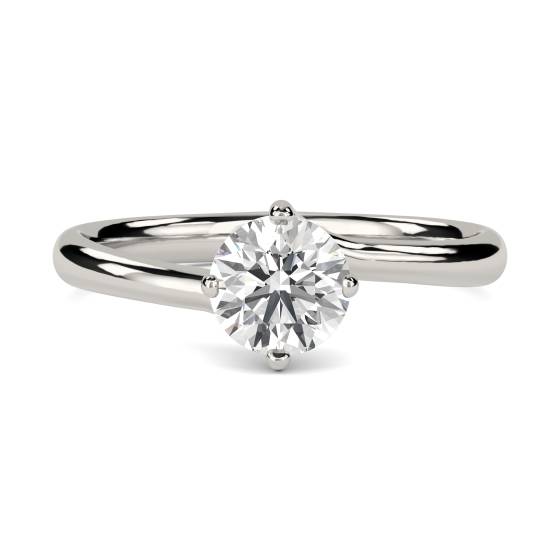 1.00ct I1/G Round Natural Diamond Engagement Ring