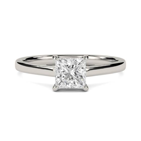 2.00ct I1/F Princess Natural Diamond Engagement Ring