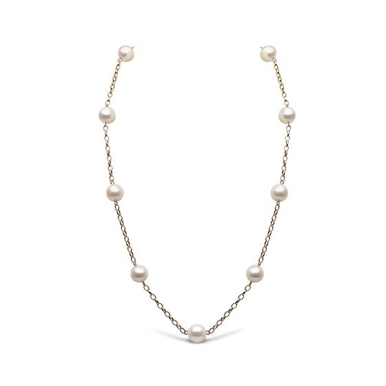 8mm Freshwater Pearl Chain Necklace