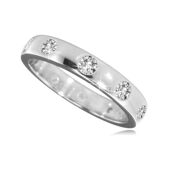 0.50ct SI/F Round Natural Diamond Ring