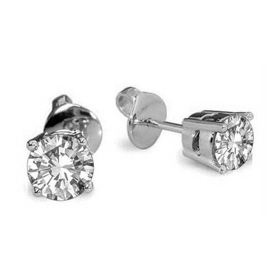 0.40ct SI/F-G Round Diamond Stud Earrings