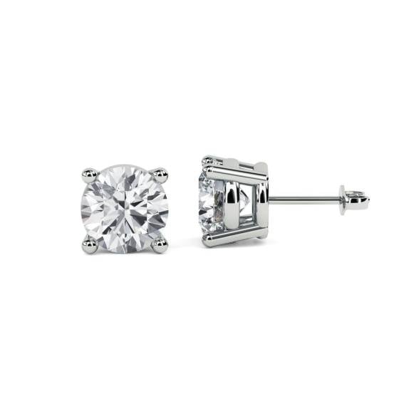 1.00ct SI/F-G Round Lab Grown Diamond Stud Earrings