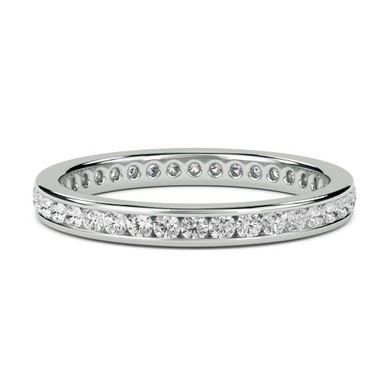 0.50ct VS/E-F 2.5mm Elegant Round Natural Diamond Full Eternity Ring