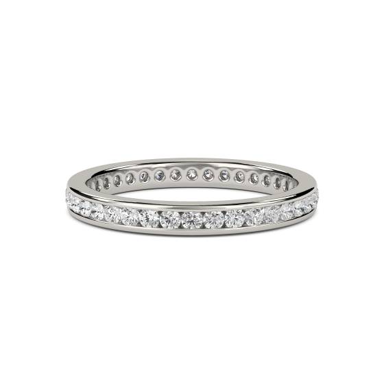 0.50ct VS/E-F 2.5mm Elegant Round Natural Diamond Full Eternity Ring