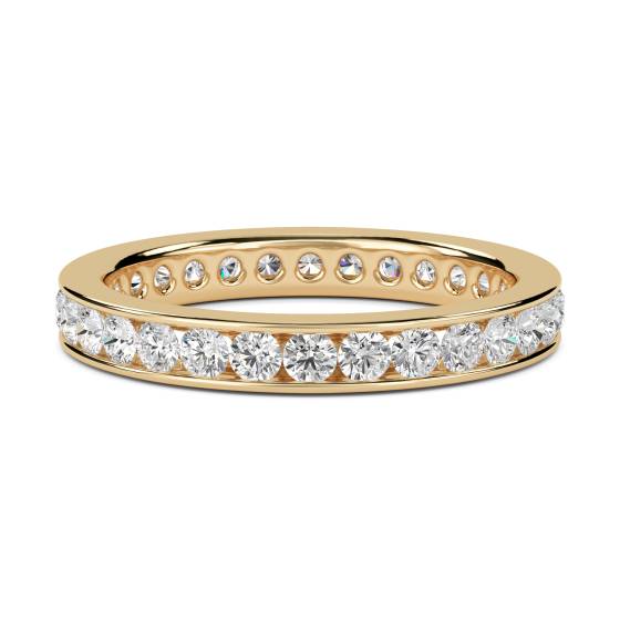 0.78ct VS/E-F Elegant Round Natural Diamond Full Eternity Ring