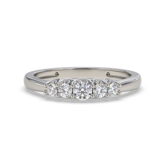 0.25ct VS/E-F Round Natural Diamond Eternity Ring