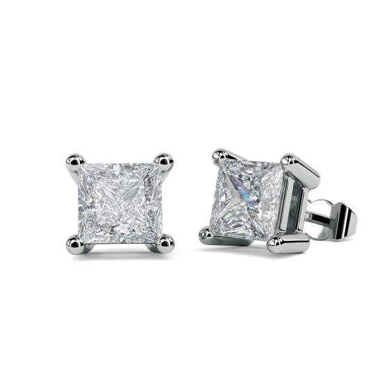 1.02ct VS/E-F Natural Diamond Stud Earrings