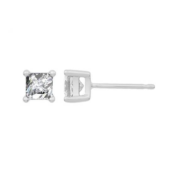 0.70ct VS/E-F Natural Diamond Stud Earrings
