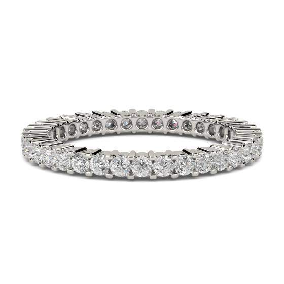 0.53ct VS/E-F Elegant Round Natural Diamond Full Eternity Ring