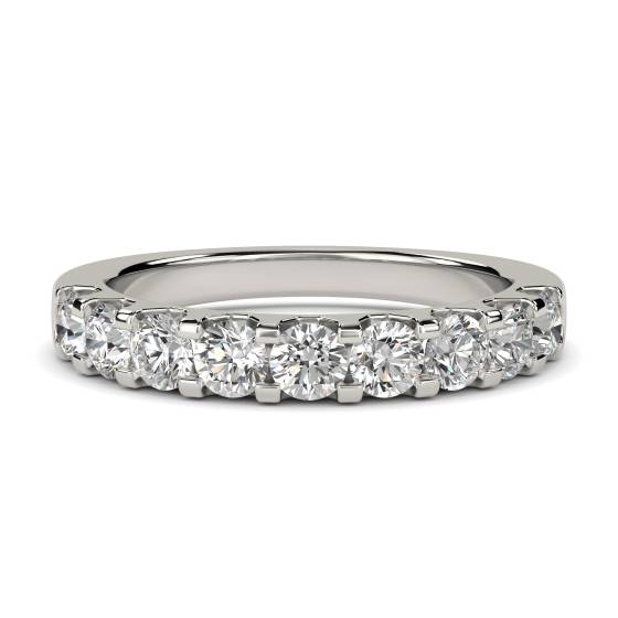 0.77ct VS/E-F 3mm Traditional Round Natural Diamond Eternity Ring