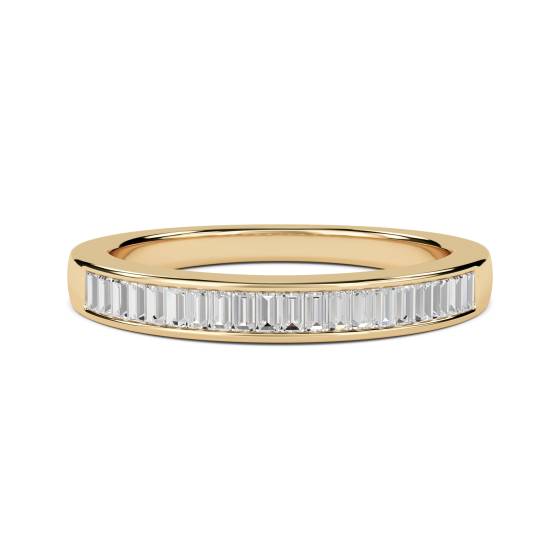 0.35ct VS/E-F Baguette Natural Diamond Eternity Ring
