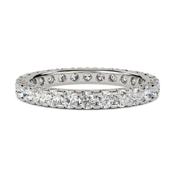 1.00ct VS/E-F Elegant Round Natural Diamond Full Eternity Ring