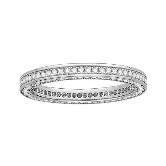 0.60ct VS/E-F Round Natural Diamond Full Eternity Ring
