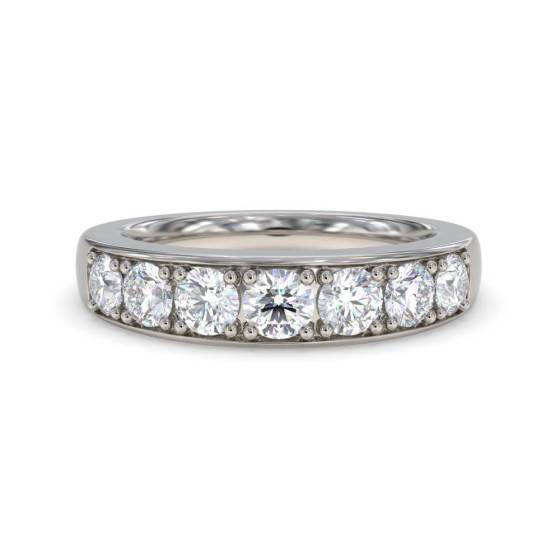 1.00ct VS/E-F Round Natural Diamond Eternity Ring