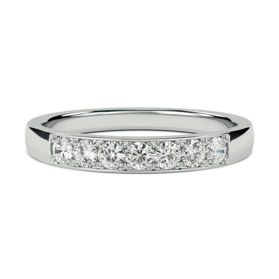 0.35ct VS/E-F Elegant Round Natural Diamond Eternity Ring