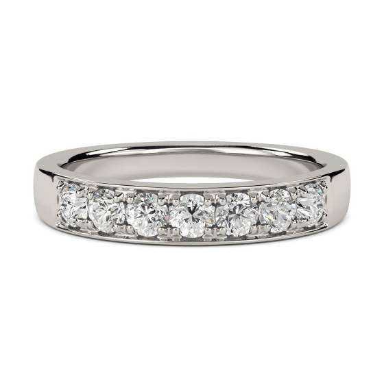 0.50ct VS/E-F Elegant Round Natural Diamond Eternity Ring