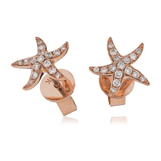 0.18ct VS/E-F Round Natural Diamond Cluster Earrings