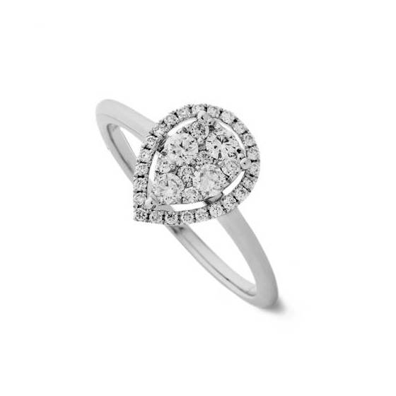 0.40ct VS/E-F Round Natural Diamond Dress Ring