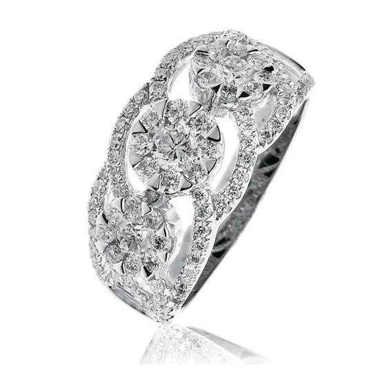 1.35ct VS/F Round Natural Diamond Dress Ring