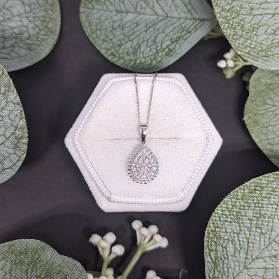 0.25CT VS/F-G Round Diamond Designer Pendant