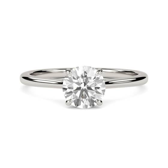 1.00ct SI2/G Round Natural Diamond Solitaire Ring