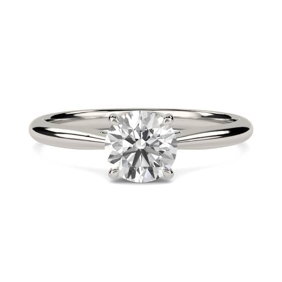 1.10ct SI1/G Round Natural Diamond Engagement Ring