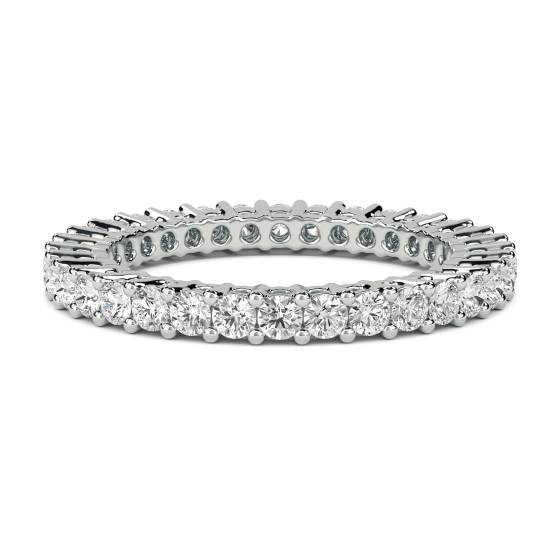 0.75ct SI/F-G Round Natural Diamond Full Eternity Ring
