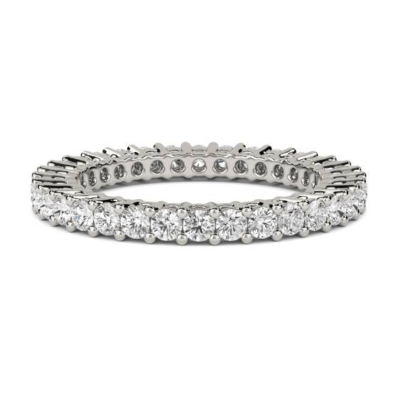 0.75ct VS/F-G Round Natural Diamond Full Eternity Ring