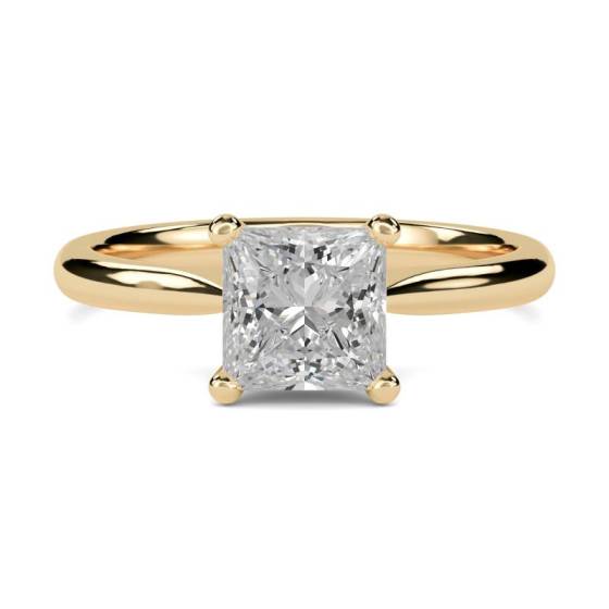 GIA Certified 0.40ct VVS1/F Princess Diamond Engagement Ring