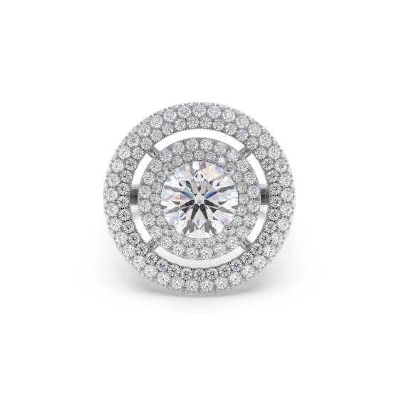 Round Diamond Designer Ring
