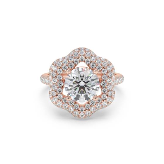 Round Diamond Designer Ring