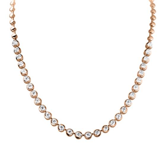 4.50ct VS/F-G Elegant Round Diamond Drop Necklace