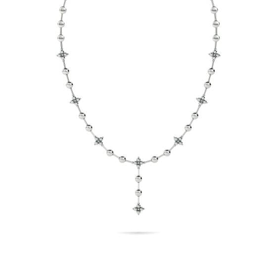 2.30ct VS/F-G Elegant Round Diamond Necklace