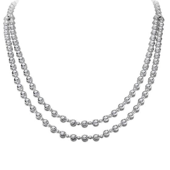 5.20ct VS/F-G Elegant Round Diamond Drop Necklace